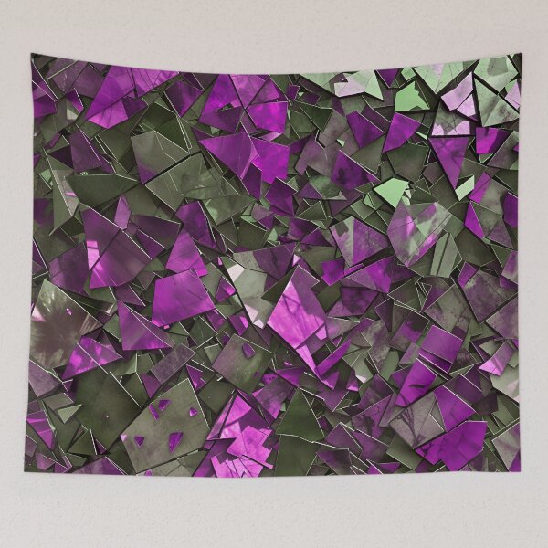 Item preview, Abstract Shattered Stained Glass Camouflage Pattern Design designed and sold by TheArtOfPat.