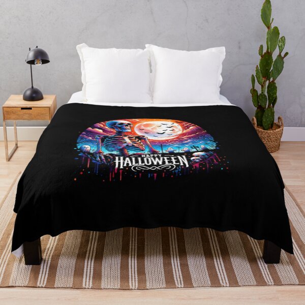 Item preview, Ghostly Gathering – Skeleton and Spirits Halloween Design designed and sold by artedigital99.