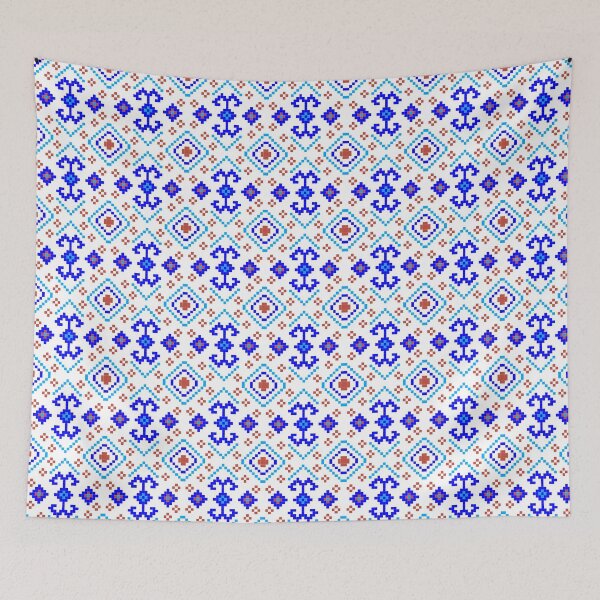 Item preview, Blue fabric pattern designed and sold by Nuynuyshop.