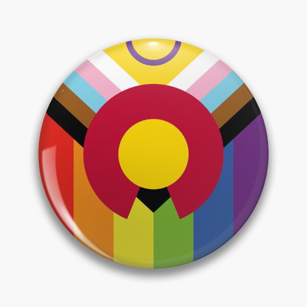 Item preview, Colorado Progress Pride Flag Vertical designed and sold by WokeBespoke.