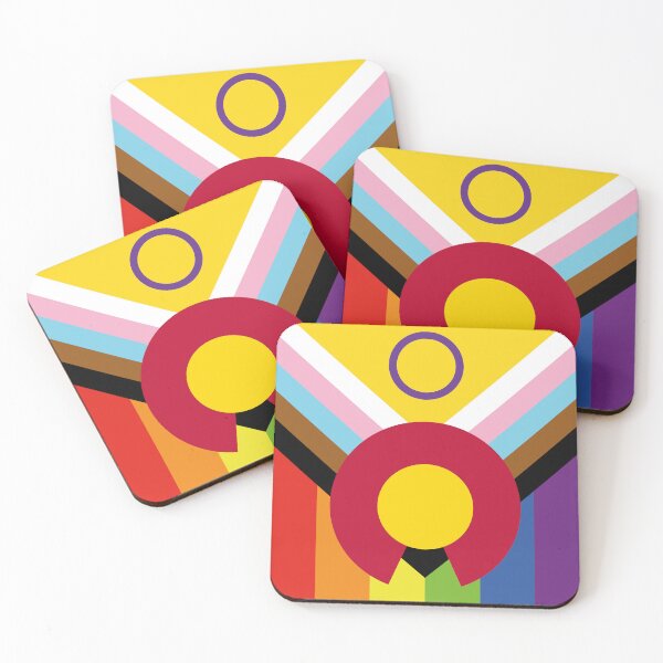 Item preview, Colorado Progress Pride Flag Vertical designed and sold by WokeBespoke.