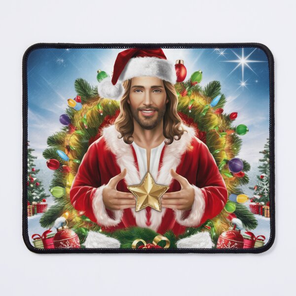 Item preview, "JESUS SATAN ". JESUS DRESSED AS SANTA  designed and sold by Obinne.