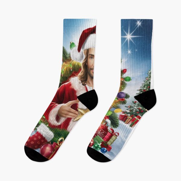 Item preview, "JESUS SATAN ". JESUS DRESSED AS SANTA  designed and sold by Obinne.