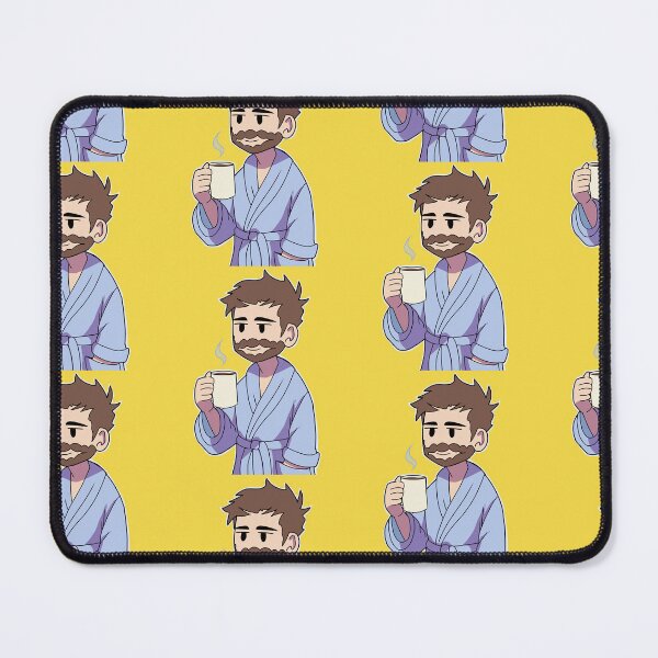 Item preview, Morning Procrastinator - Man with Robe and Coffee designed and sold by Rawecz Studio.