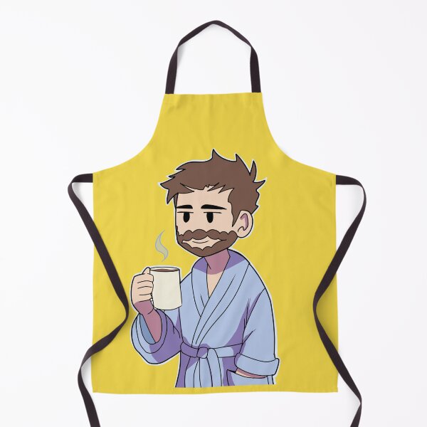 Item preview, Morning Procrastinator - Man with Robe and Coffee designed and sold by Rawecz Studio.
