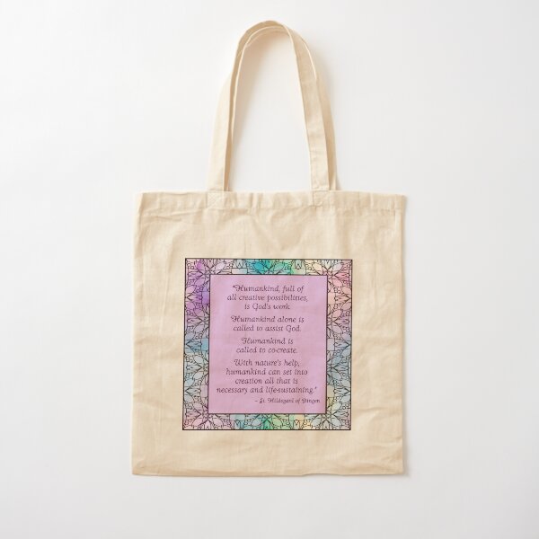 Vista previa del artículo con la obra «Cita de Santa Hildegarda de Bingen», diseñado y vendido por HippieLivysShop.