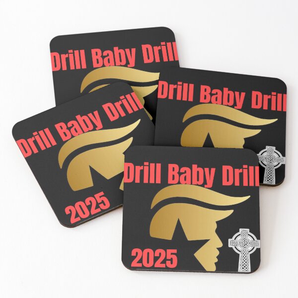 Item preview, "Drill Baby Drill – Bold Donald Trump Energy Independence Slogan" designed and sold by Mrpalaad.