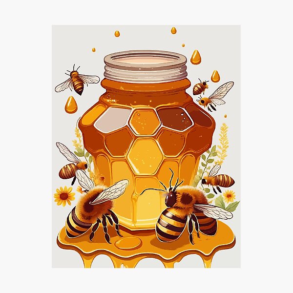 Item preview, Sweet Harvest: National Honey Month designed and sold by bb-15artstudio.