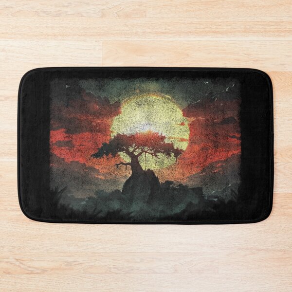 Item preview, Tree silhouette in front of setting sun (distressed effect) designed and sold by Amberjays.