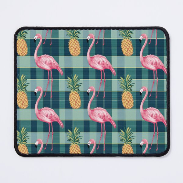 Item preview, Pineapples and Flamingos designed and sold by patchworkpersona.