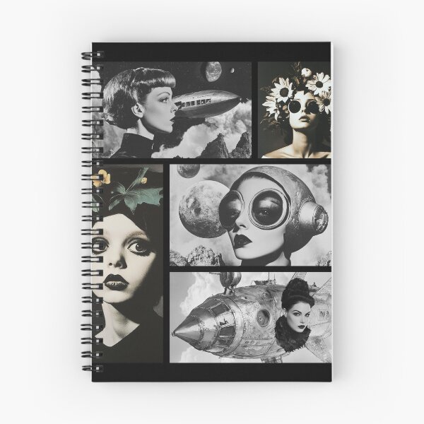 Item preview, Vintage Futures: A Collage of Retro-Futuristic Art designed and sold by JackrabbitPub.