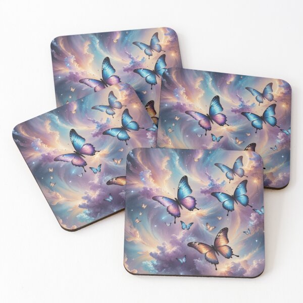 Item preview, Butterflies flying through a shining sky designed and sold by NicholeRose92.