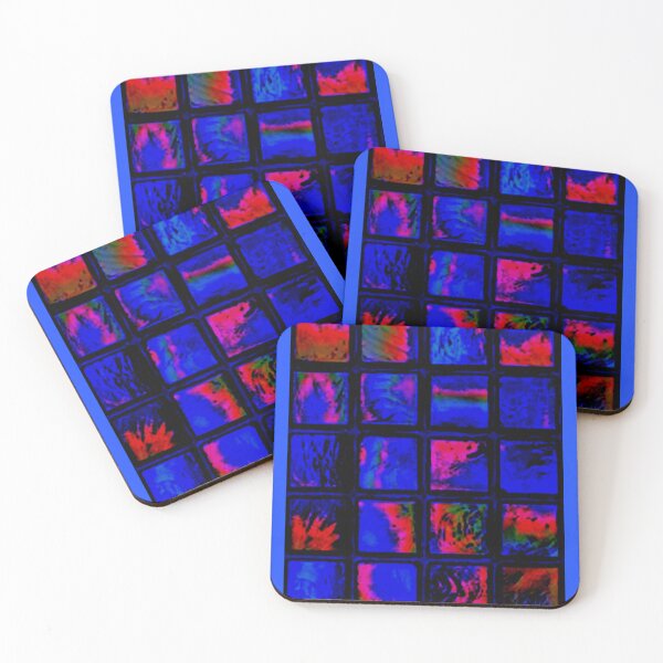 Item preview, Blue Colorful Ocean Colorful Check Pink designed and sold by ChristinasMess.