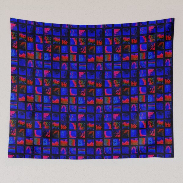 Item preview, Blue Colorful Ocean Colorful Check Pink designed and sold by ChristinasMess.