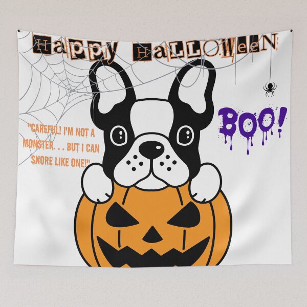 Item preview, DESIGN OF A CUTE AND FUN FRENCH BULLDOG FOR HALLOWEEN designed and sold by PixelCraftDSG.