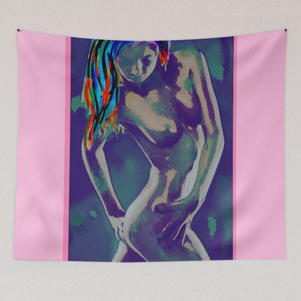 Item preview, Digital painting of female nude model. designed and sold by pulchritude560.