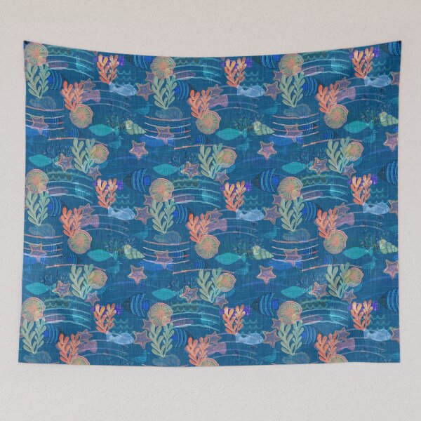 Item preview, Under the sea - blue designed and sold by Navitaloves.
