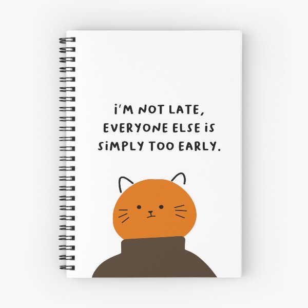 Item preview, I’m not late, everyone else is simply too early. | Handwritten-style Font designed and sold by RM-Journey.