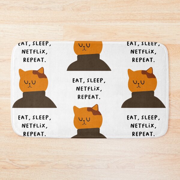 Item preview, Eat, sleep, Netflix, repeat. | Handwritten-style Font designed and sold by RM-Journey.