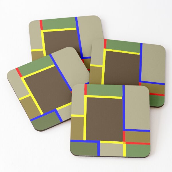 Item preview, Mondriana XI, a postmodernist reimagining. designed and sold by thalasson.