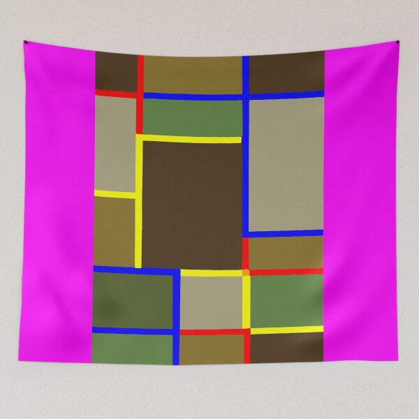 Item preview, Mondriana XI, a postmodernist reimagining. designed and sold by thalasson.