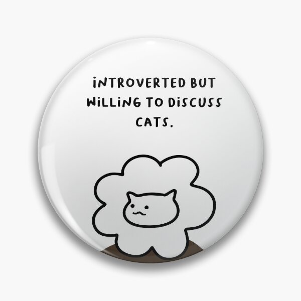 Item preview, Introverted but willing to discuss cats. | Handwritten-style Font designed and sold by RM-Journey.