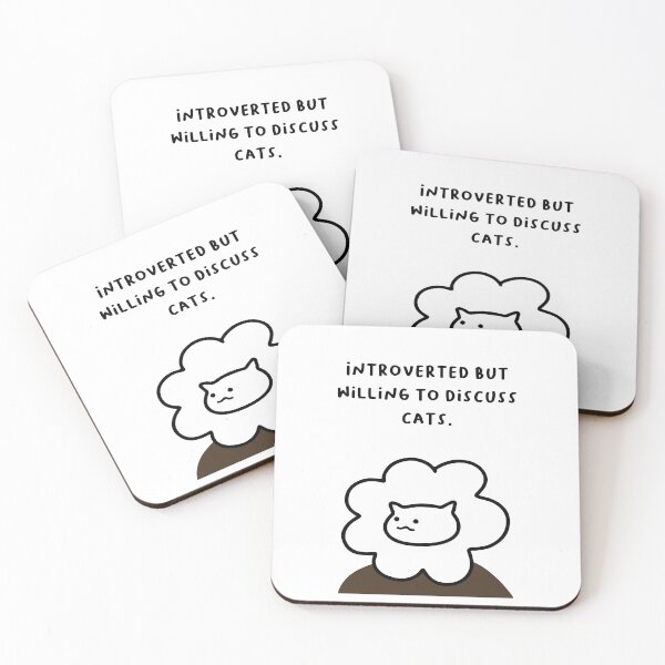 Item preview, Introverted but willing to discuss cats. | Handwritten-style Font designed and sold by RM-Journey.