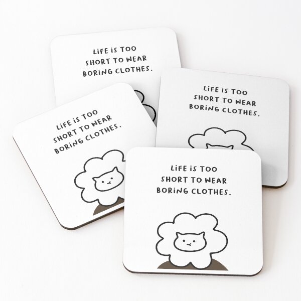 Item preview, Life is too short to wear boring clothes. | Handwritten-style Font designed and sold by RM-Journey.