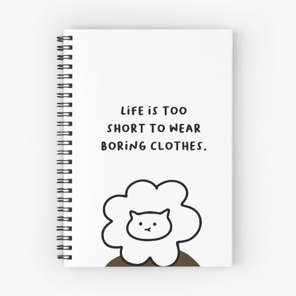 Item preview, Life is too short to wear boring clothes. | Handwritten-style Font designed and sold by RM-Journey.
