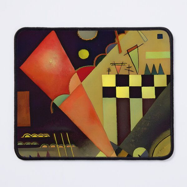 Item preview, Kandinsky Quiet Pink 1924 abstract painting designed and sold by PixDezines.