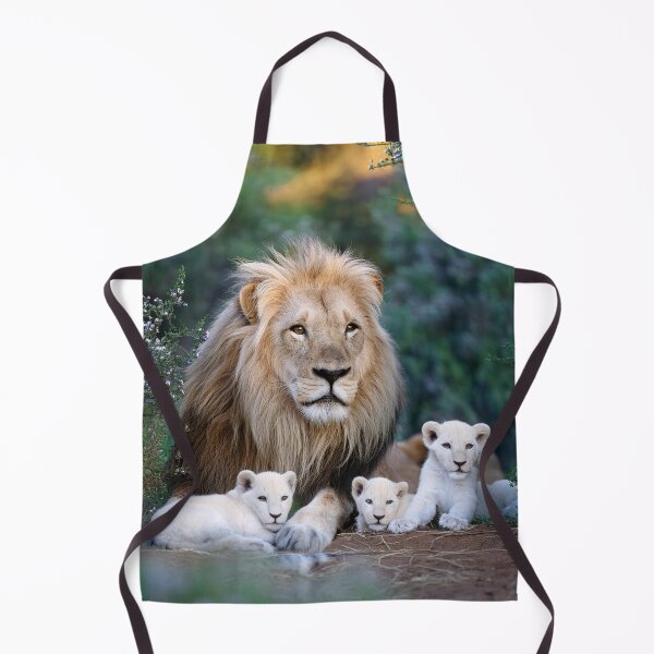 Item preview, A lion with his white cubs in the jungle. designed and sold by Karine Dupras.