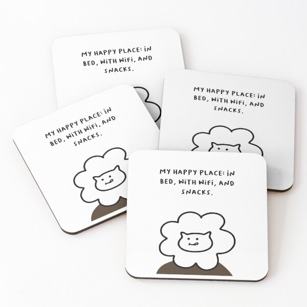 Item preview, My happy place: In bed, with wifi, and snacks. | Handwritten-style Font designed and sold by RM-Journey.
