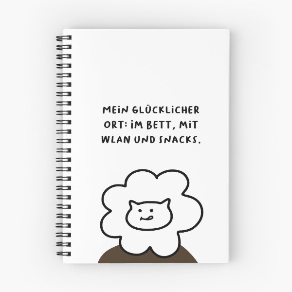 Item preview, Mein glücklicher Ort: Im Bett, mit WLAN und Snacks. | Handwritten-style Font designed and sold by RM-Journey.