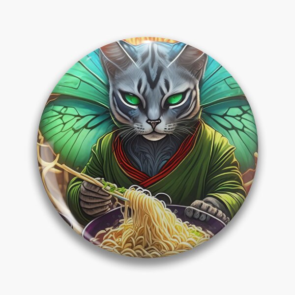 Item preview, Mystical Feline Feast The Butterfly Cat and Noodles designed and sold by Luvahawb.