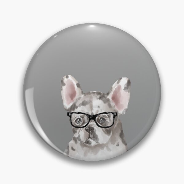 Item preview, Merle French Bulldog Wearing Glasses  designed and sold by beastieboutique.