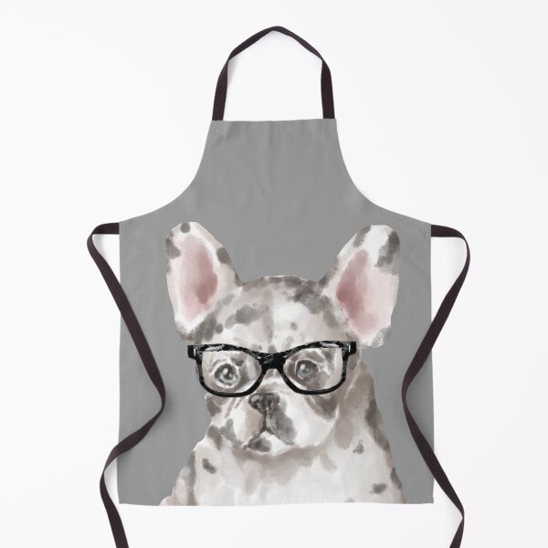 Item preview, Merle French Bulldog Wearing Glasses designed and sold by beastieboutique.