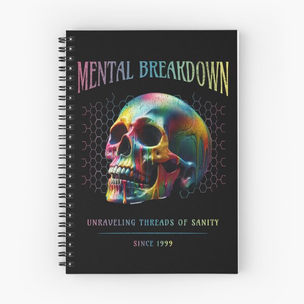 Item preview, Mental Breakdown Colorful Painted Skull designed and sold by taratops.