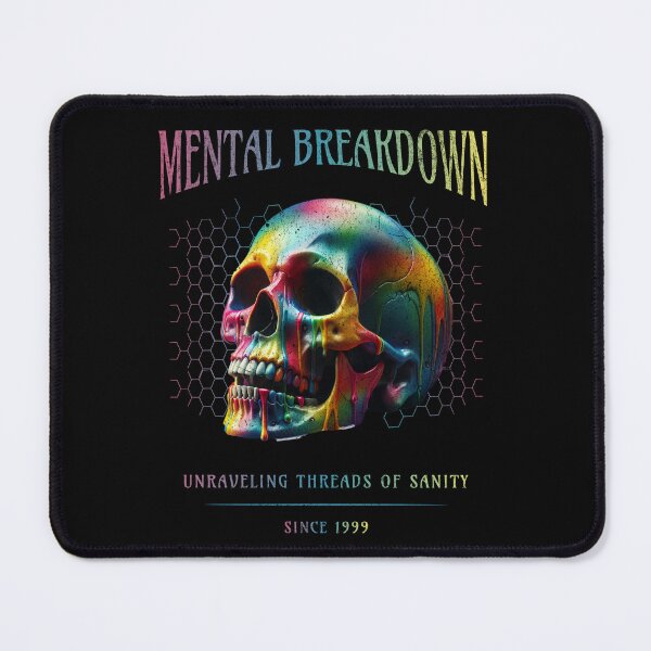 Item preview, Mental Breakdown Colorful Painted Skull designed and sold by taratops.