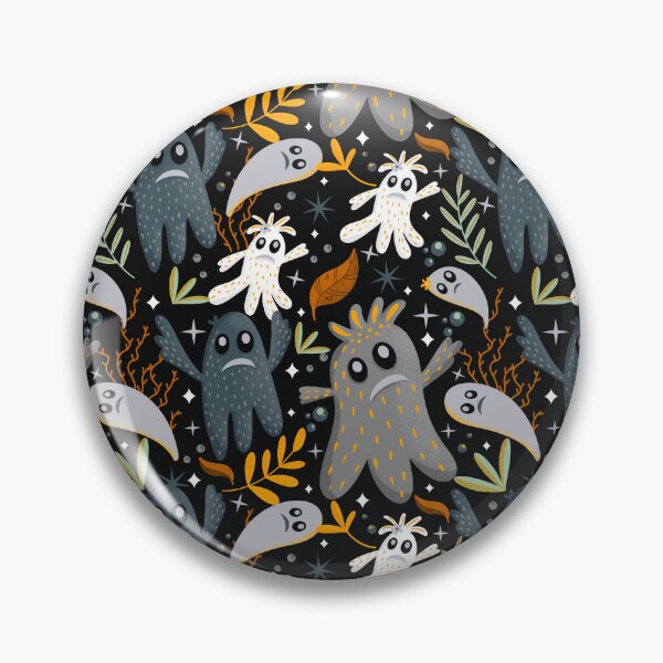 Item preview, The cute little ghost pattern - gray designed and sold by Kaushlydraw.