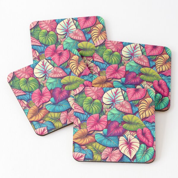 Item preview, Colorful Botanical Caladium Leaves designed and sold by Myra365Art.