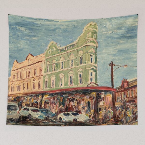 Item preview, King Street, Newtown Sydney - Original Oil Painting designed and sold by martydav.