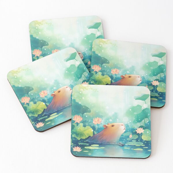 Item preview, Capybara Pondside Paradise designed and sold by AshiraCreations.