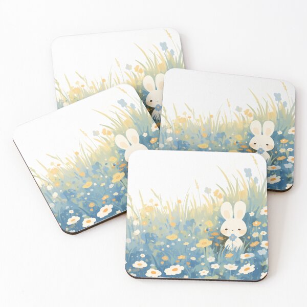 Item preview, White Rabbit Hiding in Meadow designed and sold by AshiraCreations.