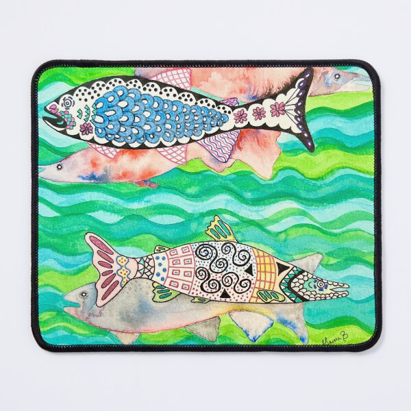 Item preview, Different Directions; Salmon in the Abstract designed and sold by GeinaB.