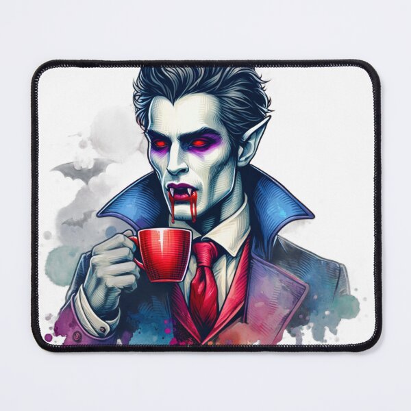 Item preview, Pop Art Vampire Drinking Coffee designed and sold by Travelcases.