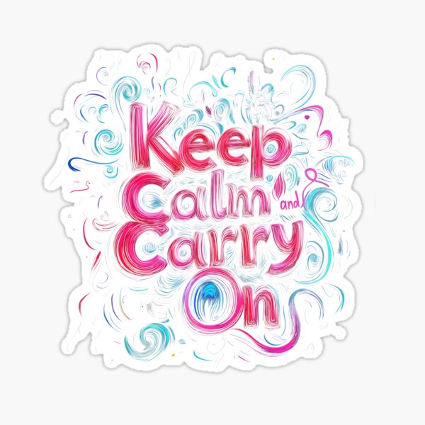 Item preview, Keep Calm and Carry On designed and sold by Kunai art.