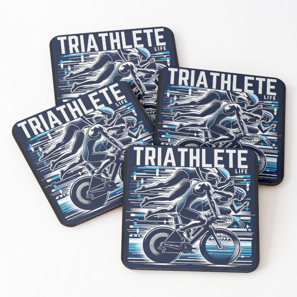 Item preview, Triathlete Life Silhouettes: Swim, Bike, Run Athlete Art designed and sold by Triathlongram.