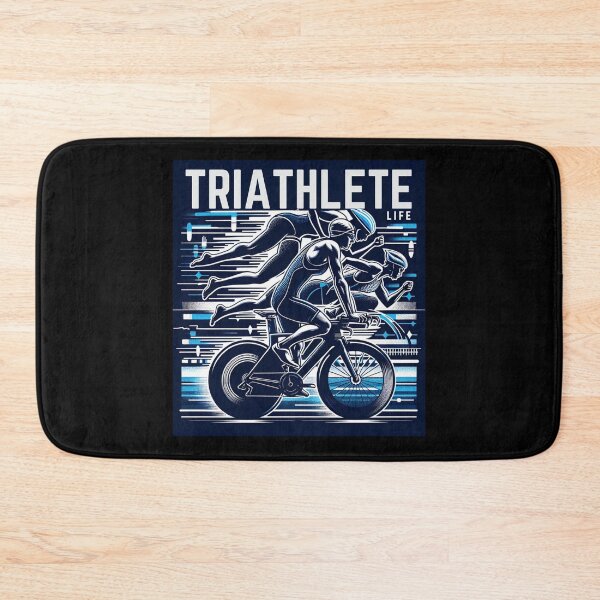 Item preview, Triathlete Life Silhouettes: Swim, Bike, Run Athlete Art designed and sold by Triathlongram.