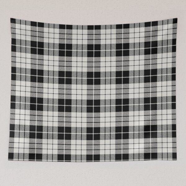 Item preview, Clan MacLeod Black & White tartan Scotland Scottish designed and sold by Clan1093.
