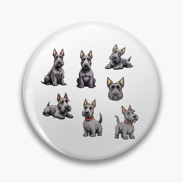 Item preview, Cute Scottish Terrier Dogs designed and sold by ChaosReigns91.